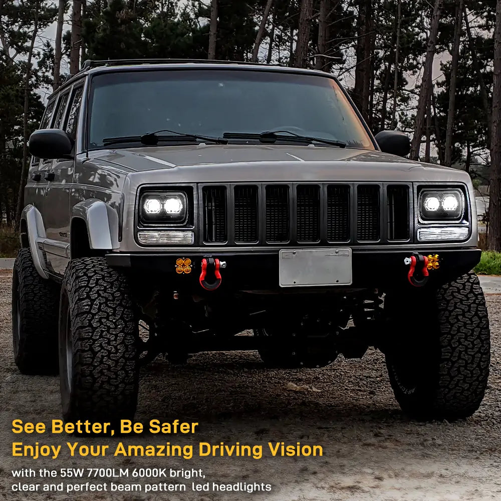 5×7 inch LED Headlights for Jeep XJ YJ