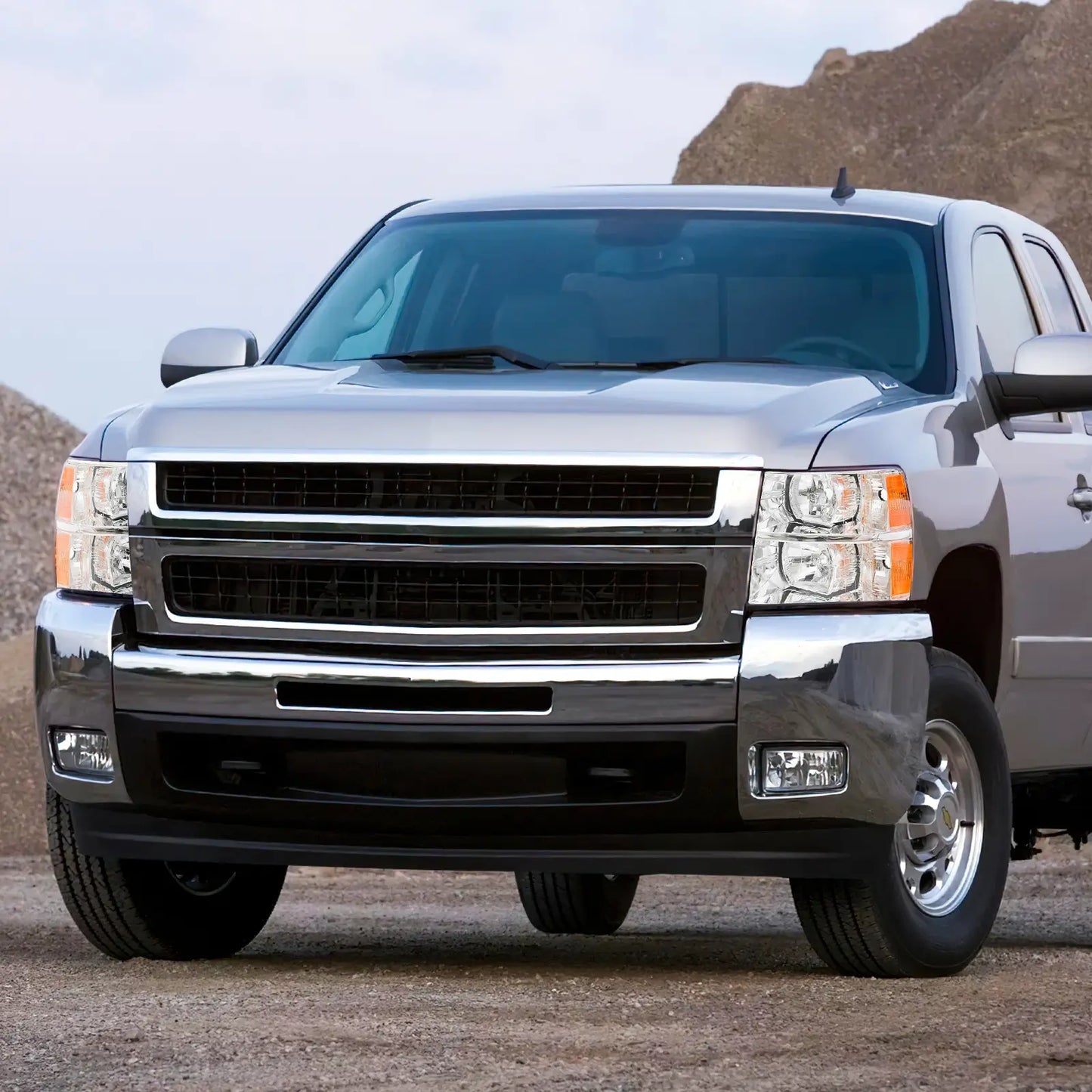 07-14 Silverado 2500HD 3500HD Headlight Replacement Clear Lens