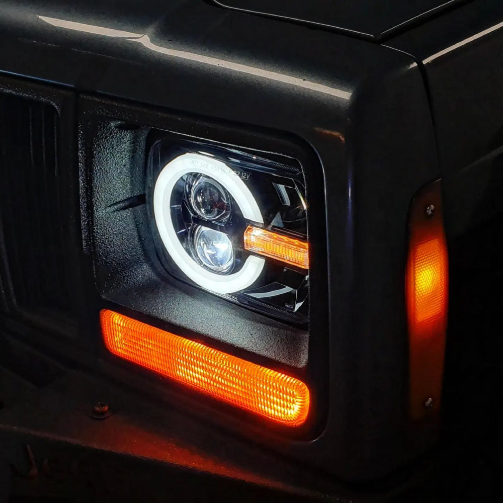 5×7 inch LED Headlights for Jeep Wrangler YJ  Cherokee XJ and Trucks