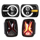 The Best Jeep Wrangler YJ LED Headlights and Tail lights Combo Kit