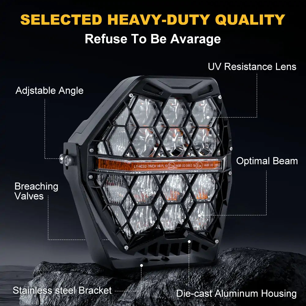 7 inch SUperior Quailty LED Light Bar for Jeep Truck Offroad Vehicle