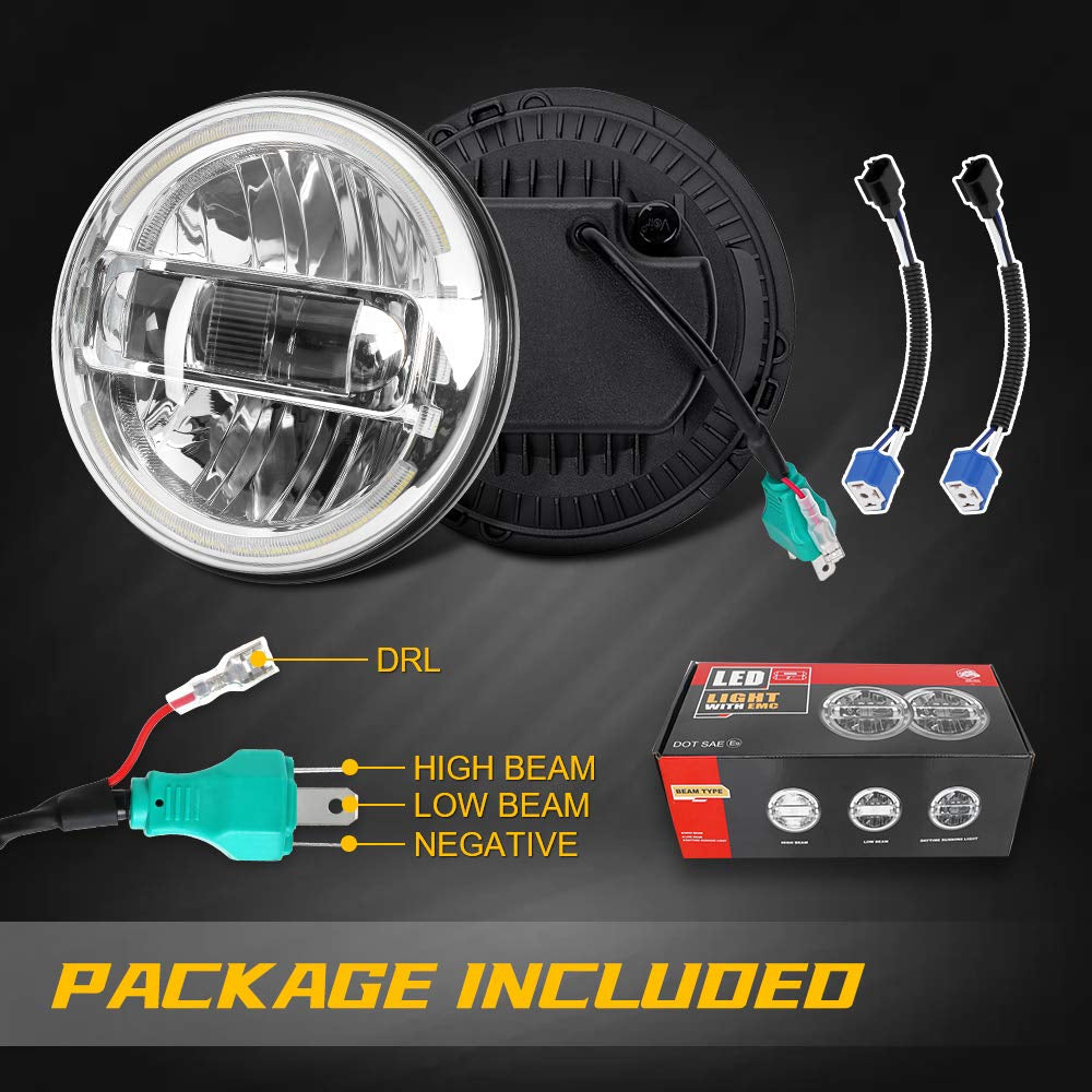 LOYO 7-Inch King Kong LED Headlights (RHD)