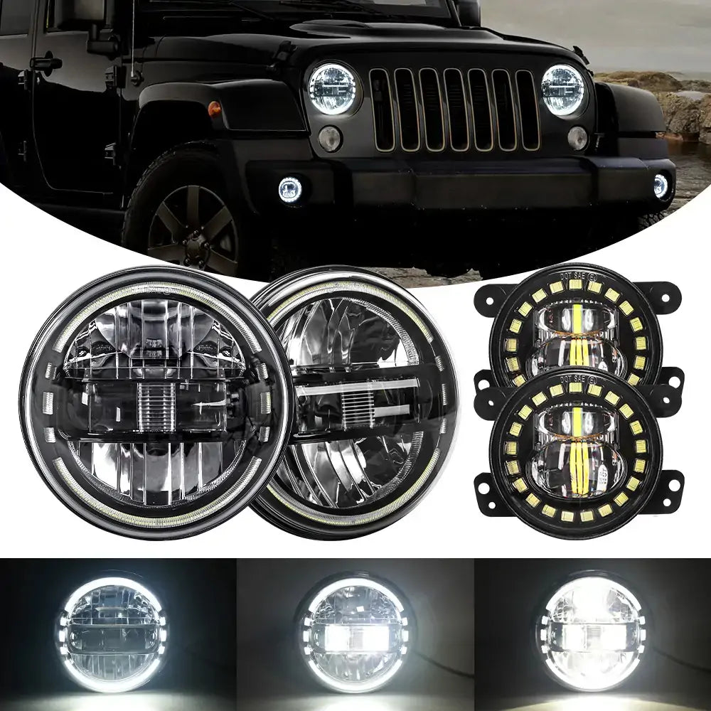 7 Inch LED Koplampen Koplamp voor Jeep voor Wrangler TJ LJ JK 7 Inch LED Koplampen Koplamp voor Jeep voor Wrangler TJ LJ JK