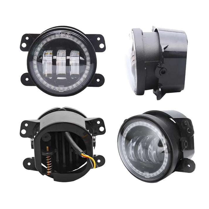 4 inch LED Fog Lights for Jeep Wrangler JK JL