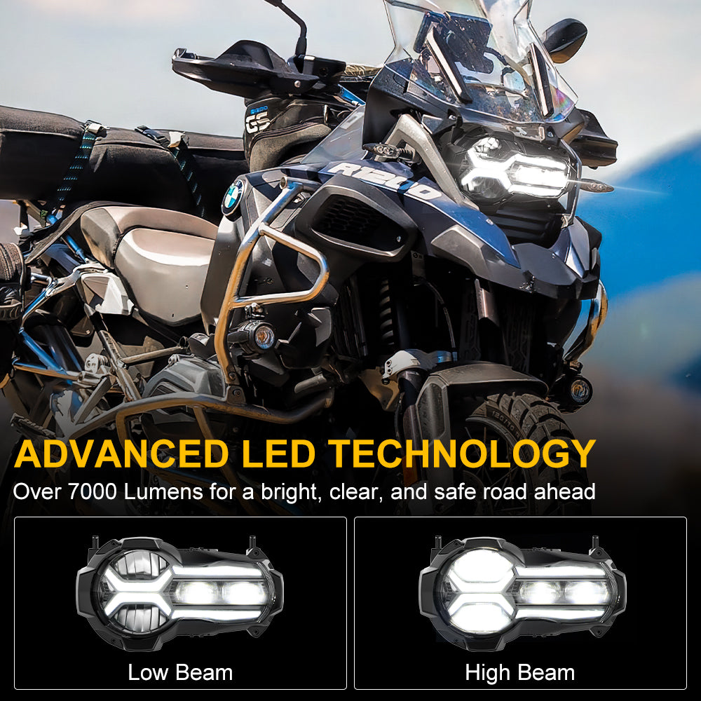 LED Headlight with High Low Beam for BMW R1200 GS