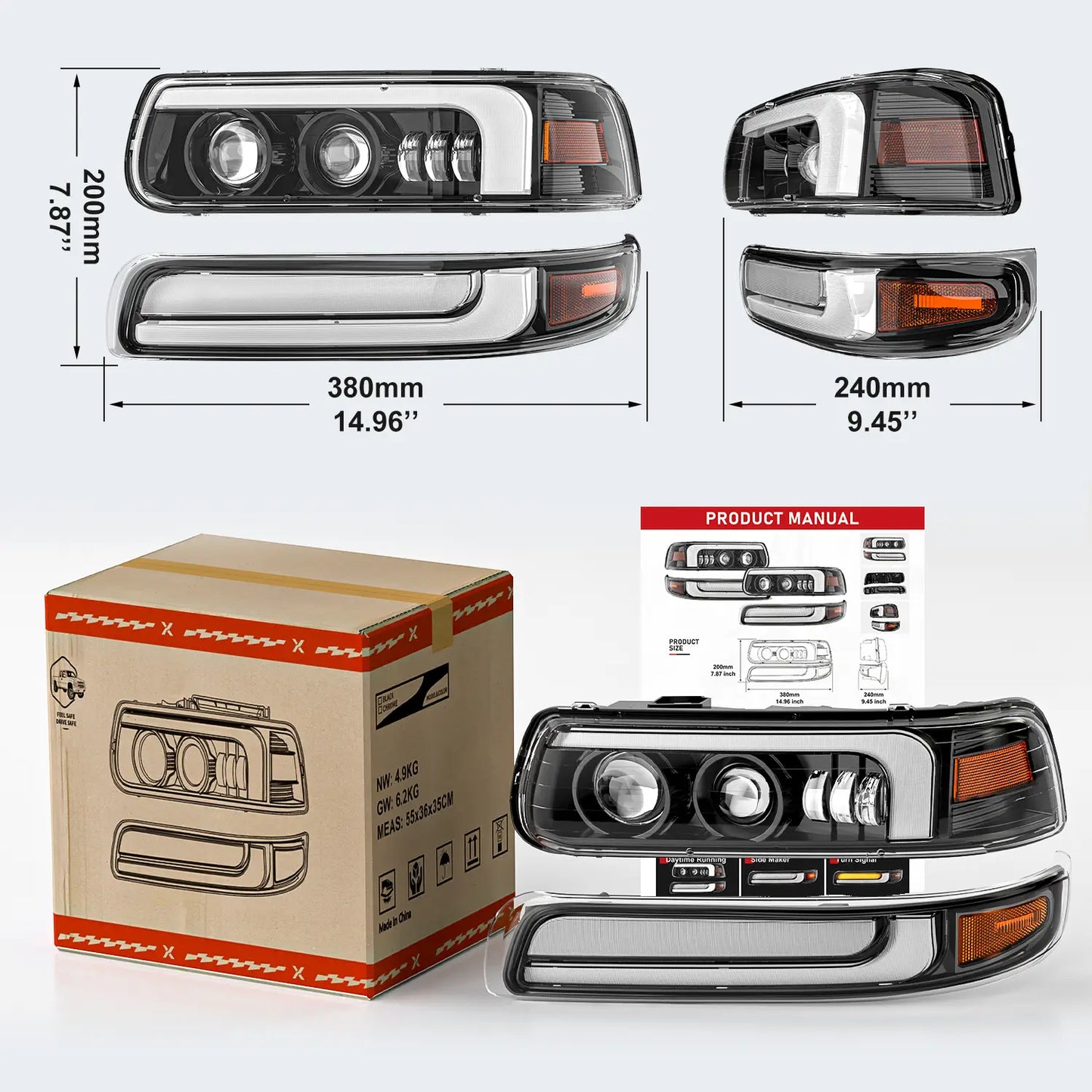 LED Headlights for Chevy Silverado/Suburban/Tahoe