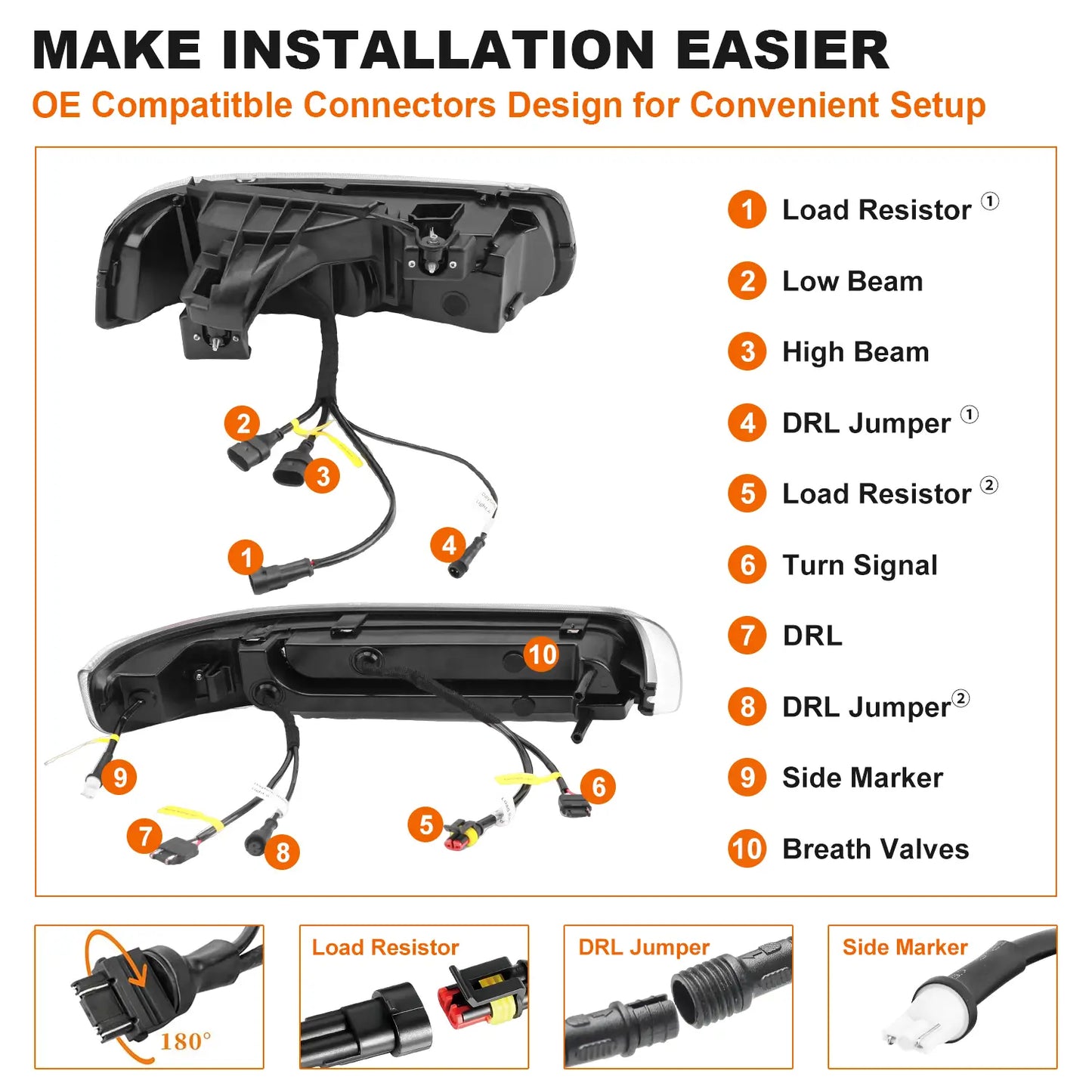 2005 chevy tahoe headlights, Plug and Play