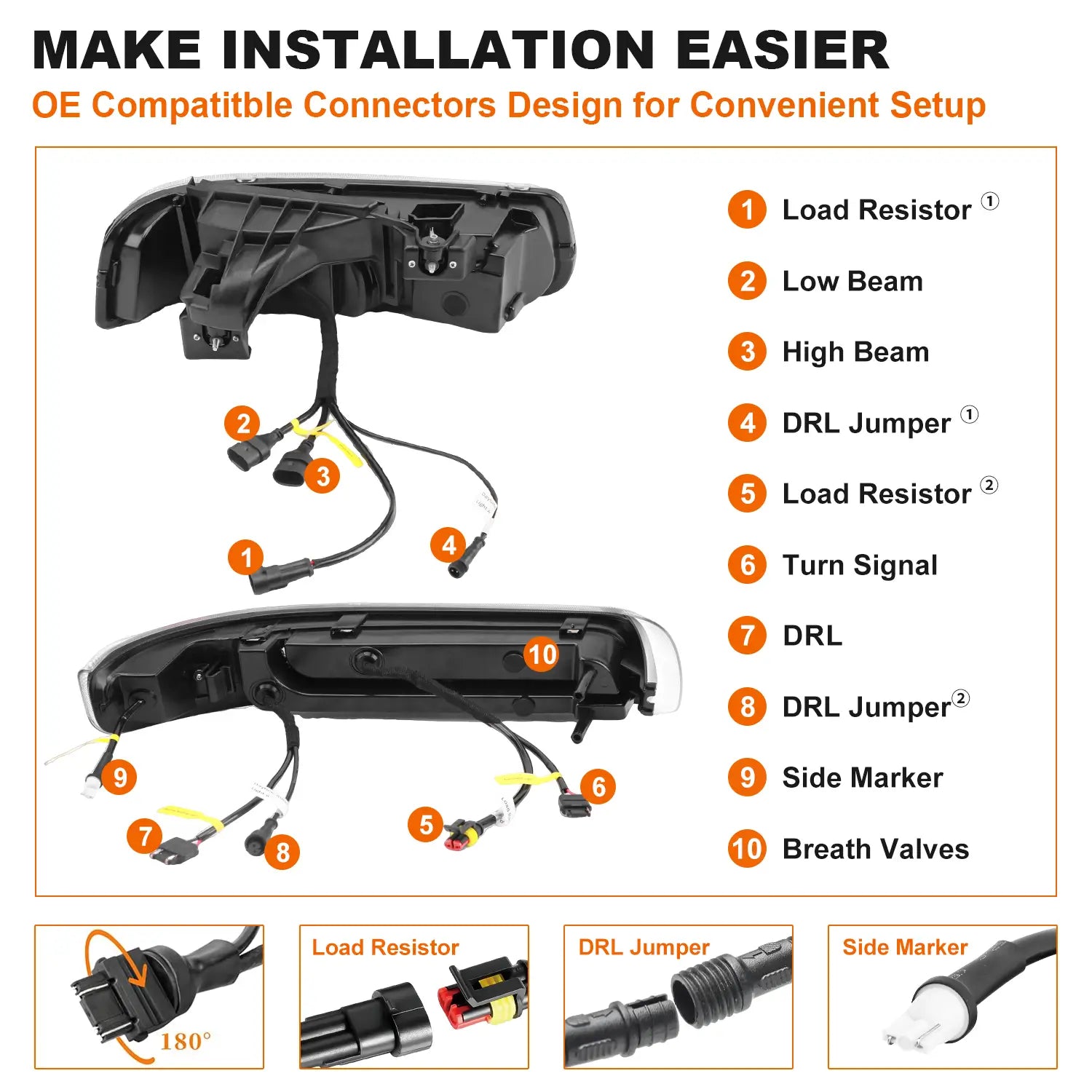 2005 chevy tahoe headlights, Plug and Play