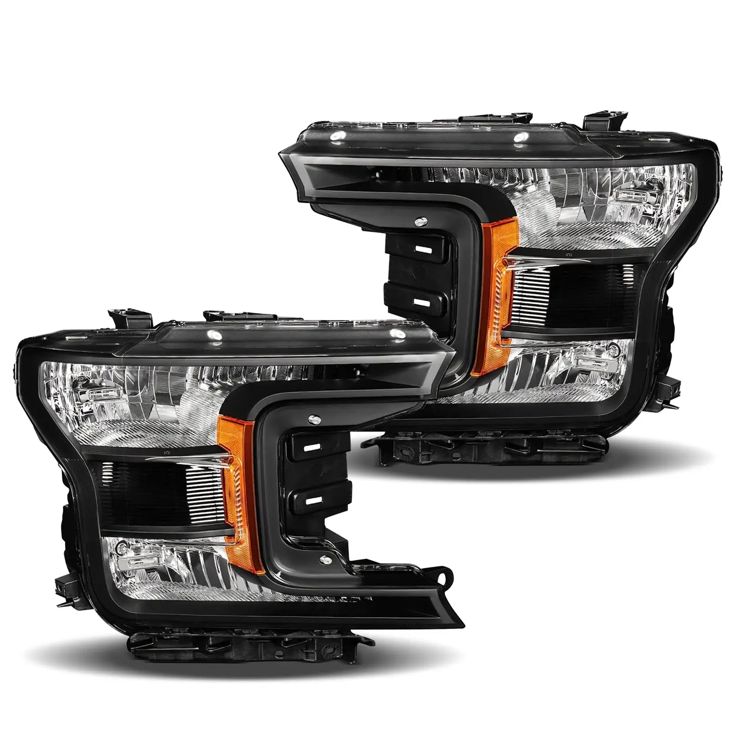 OE Type Headlight Assembly Compatible with Ford F150 2018 2019 2020 Black house