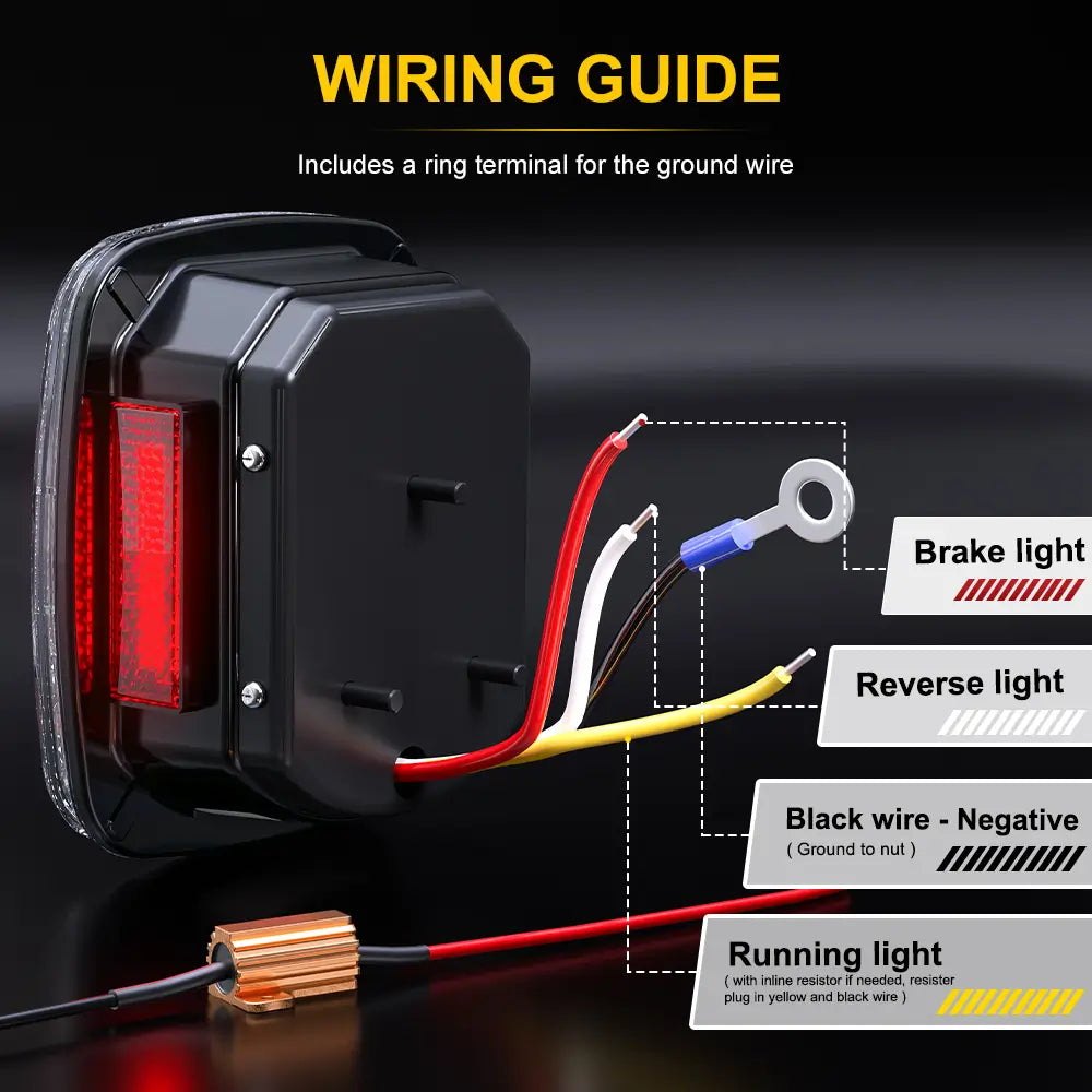 Jeep TJ LED Tail Lights Plug and Play Installation