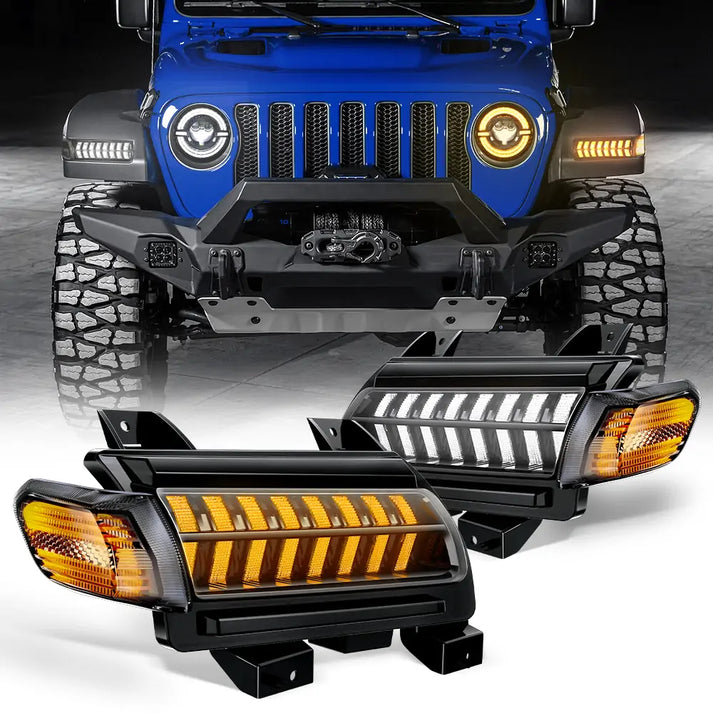 LED Fender Lights for Jeep Wrangler jl Glaidator Sport Sport S Models