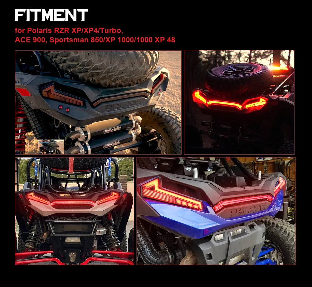 LED Tail Lights for Polaris RZR 1000xp