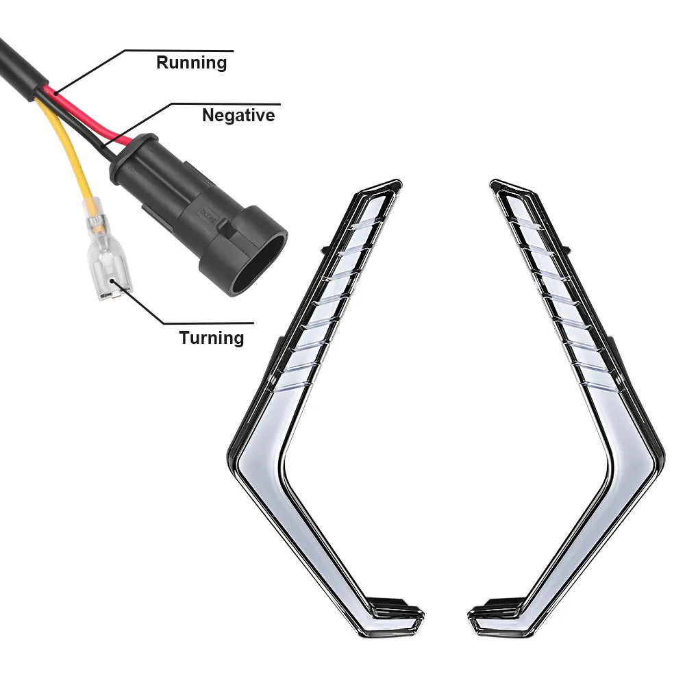 Polaris RZR XP 1000 Front Fang Led Light Kit by LOYO
