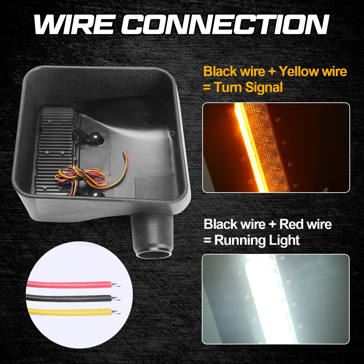 Jeep Wrangler JK LED Rear view mirror lights