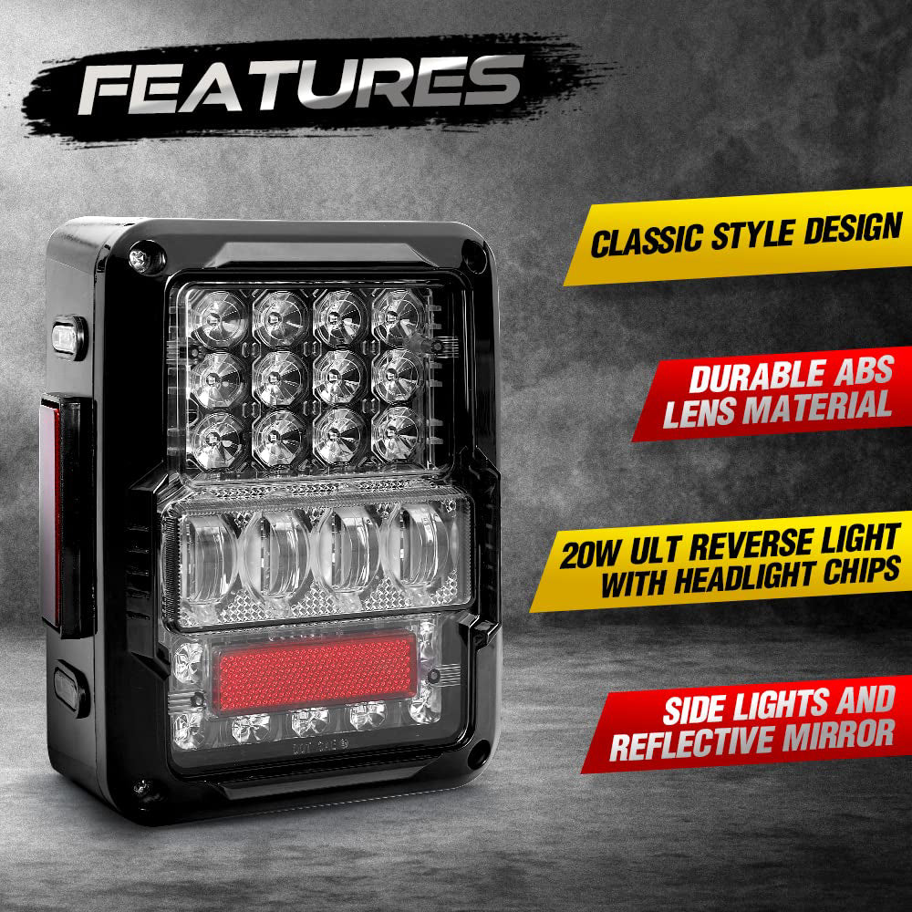 jk wrangler led tail lights