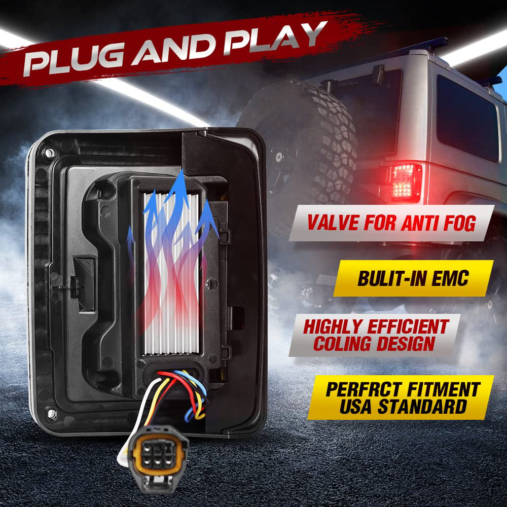 wrangler led tail lights for Jeep JK JKU