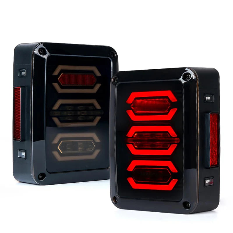 LED tail lights with smoked lens
