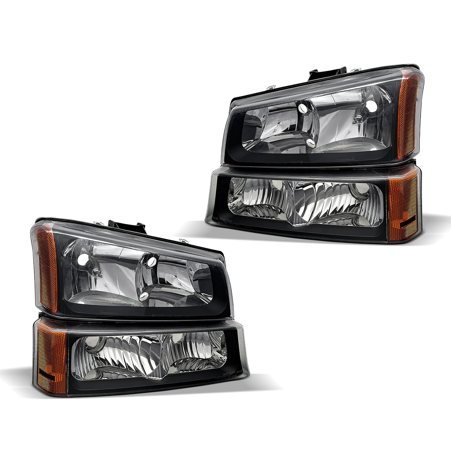 Chevy Silverado Headlights Assembly Fit for 03-06 Chevy Silverado Avalanche 1500/2500/3500