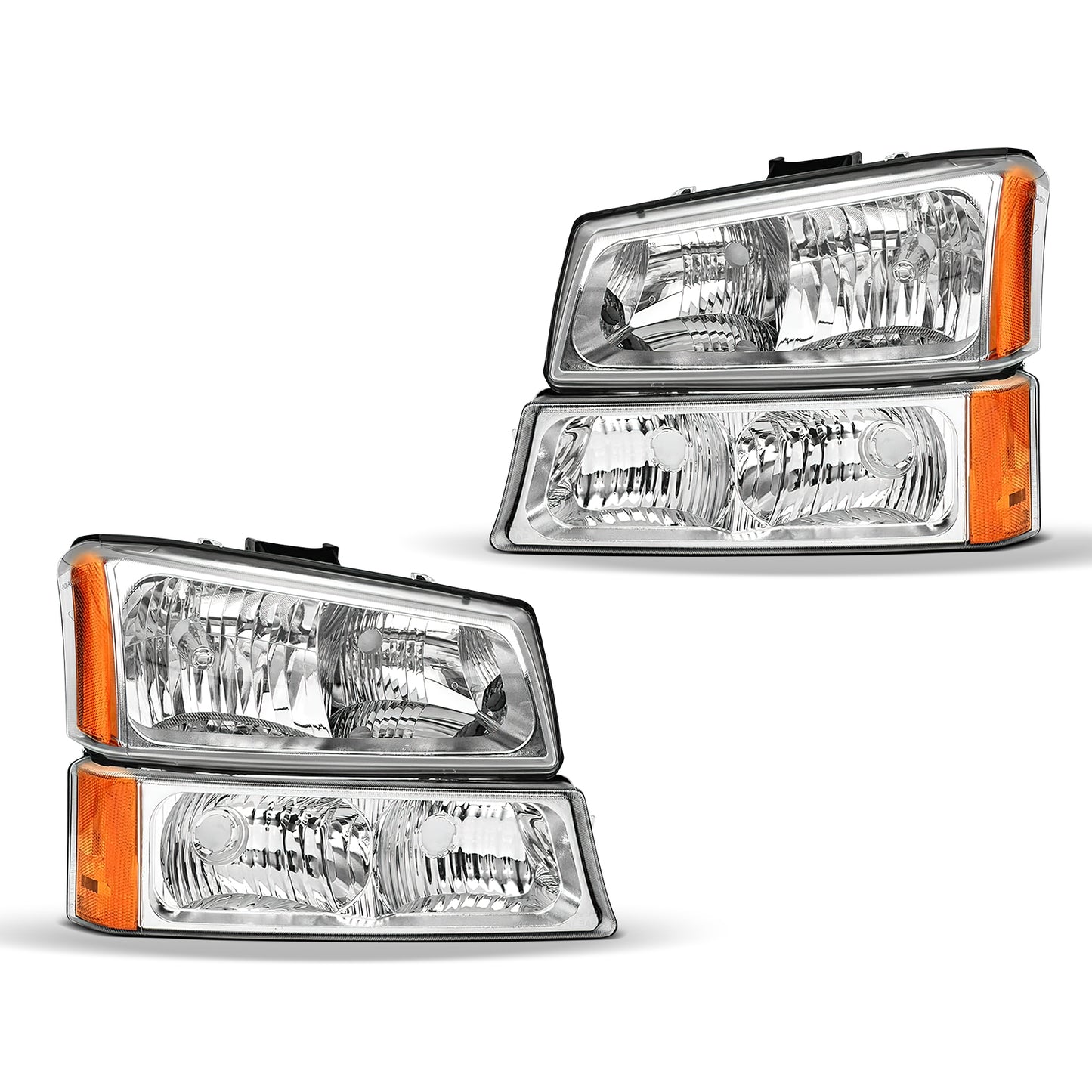 Chevy Silverado Headlights Assembly Fit for 03-06 Chevy Silverado Avalanche 1500/2500/3500