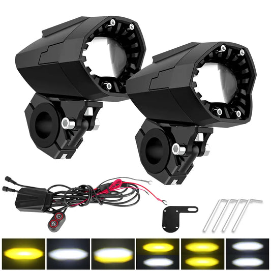 80w Super Bright LED Work Lights Fog Lights for Motorcycle and offroad vehicle