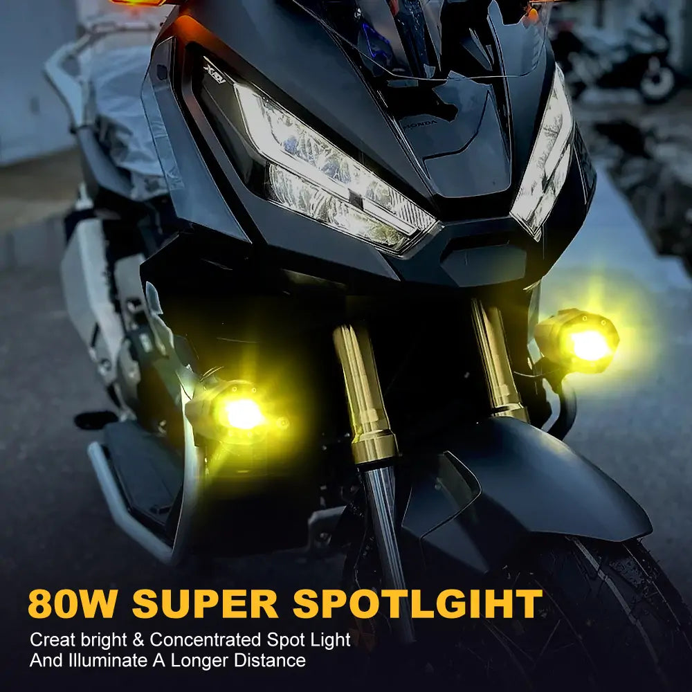 80w spot light auxiliary lights for motorcycle