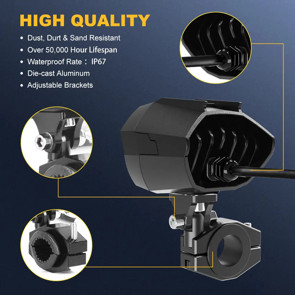 High Quality LED Fog Lights for Motorcycle