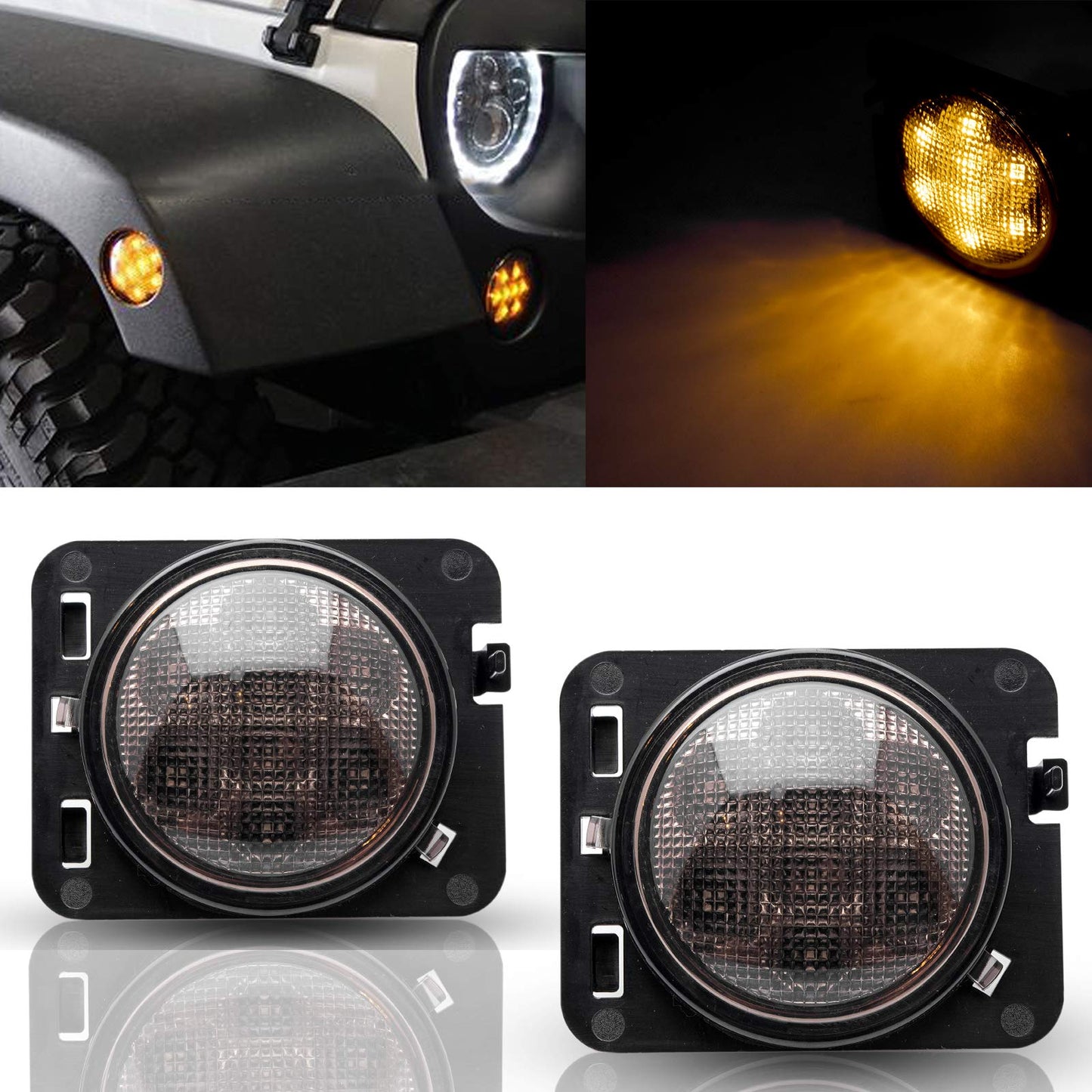 LED Side Marker Lights for Jeep Wrangler JK