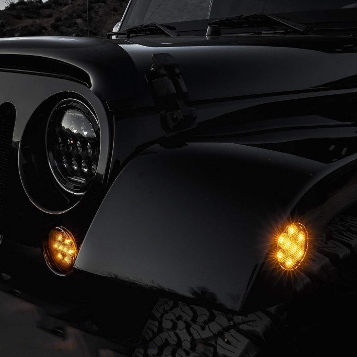 Jeep Wrangler Side Marker lights and turn signal lights upgrade