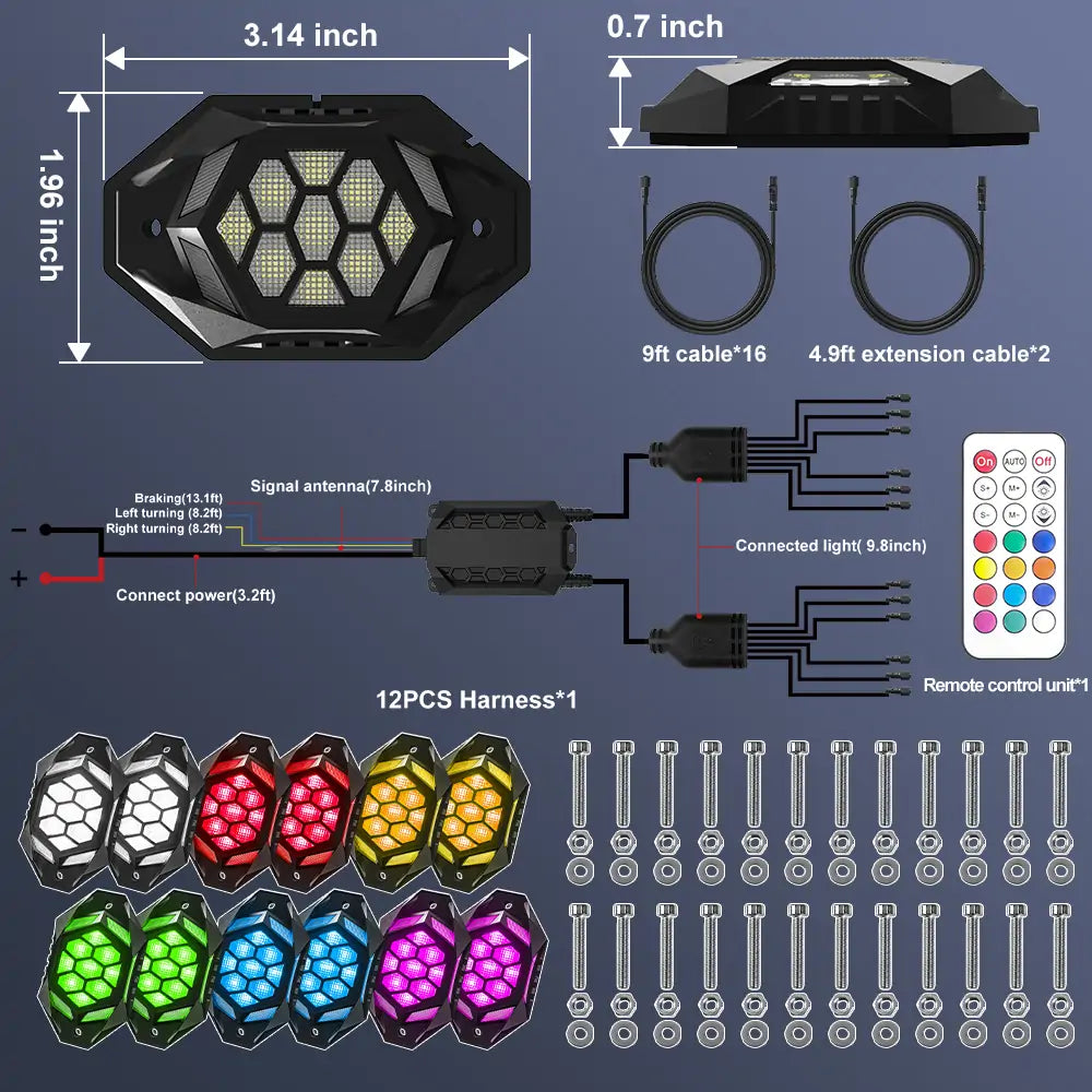 LOYO 2024 Newest Upgrade Rock Lights