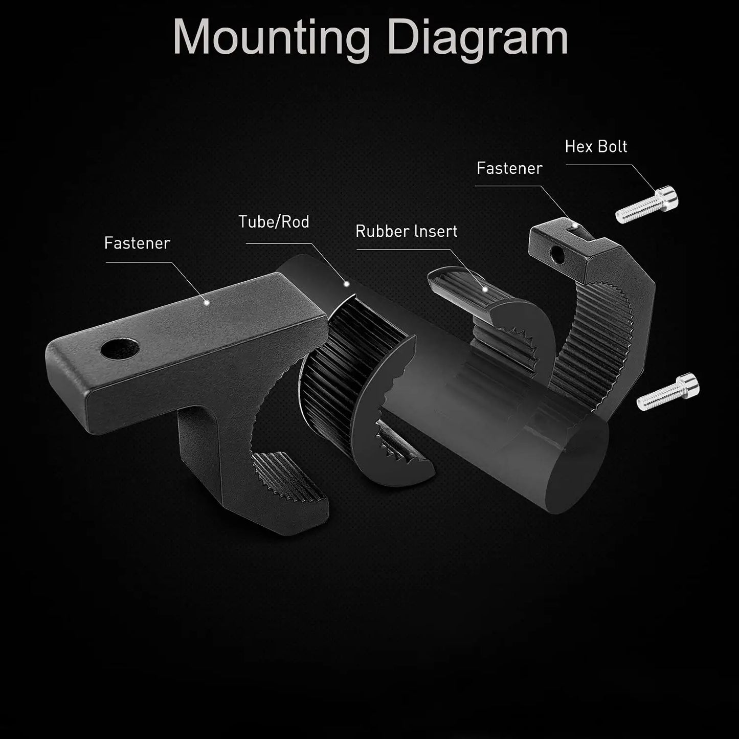Off-Road ATV UTV Light Bar Mount Mounting Bracket
