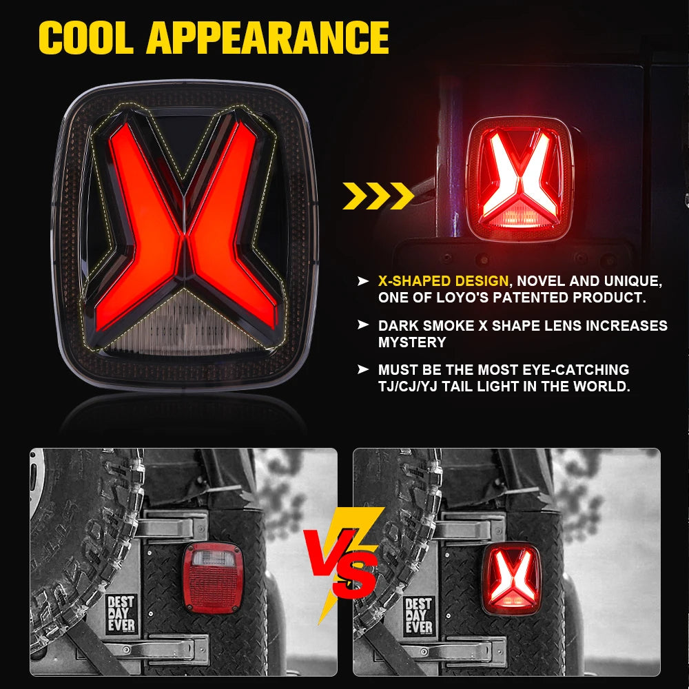 Jeep Wrangler TJ YJ LED Tail Lamp for Replacement