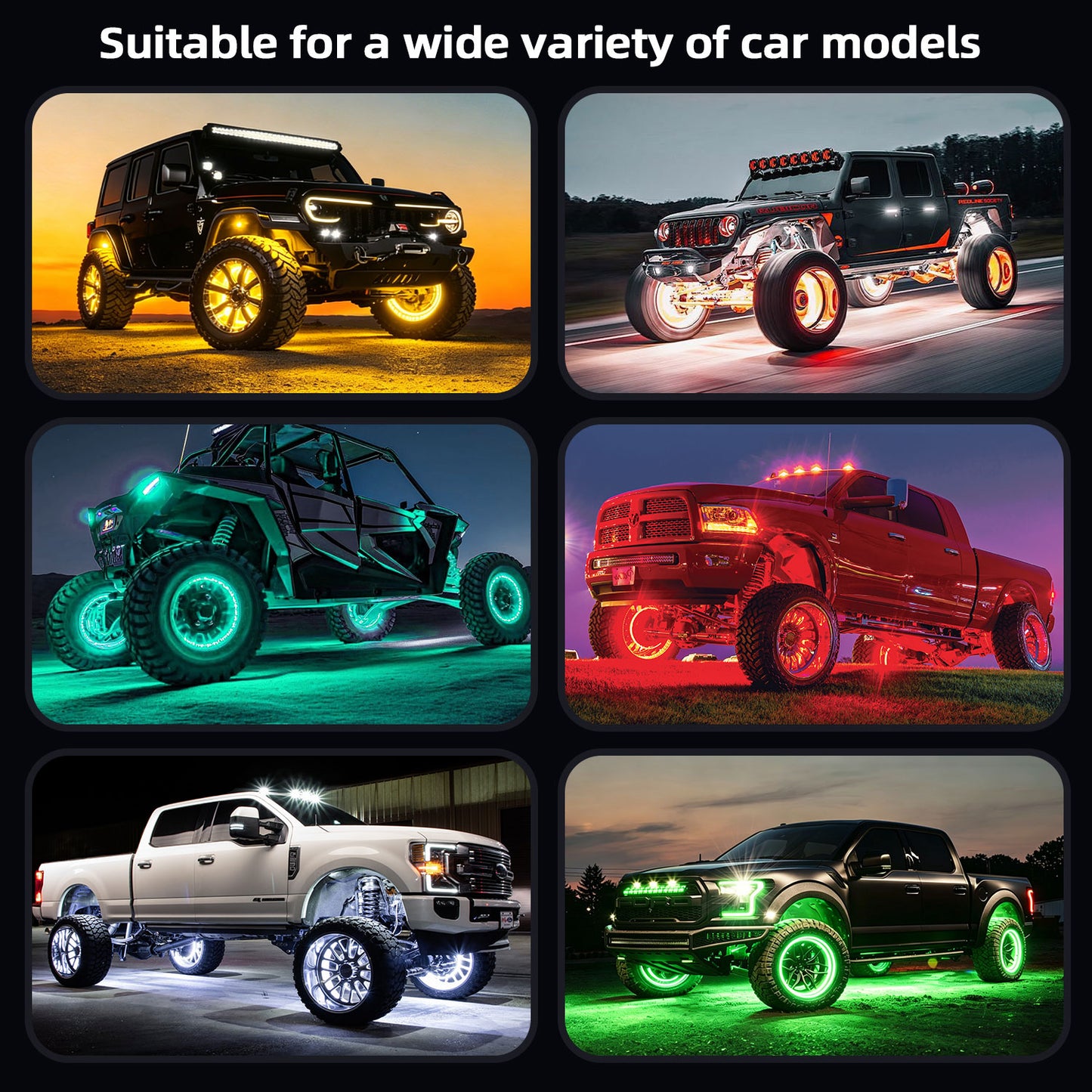 LED Trim Lights for Trucks Cars Jeep Offroad