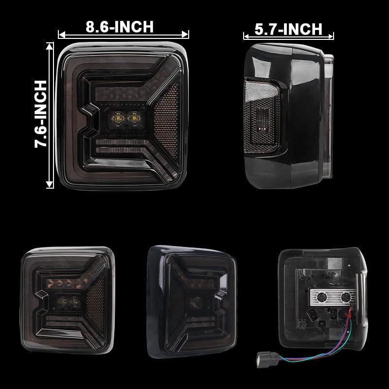 Led Bat Tail Light For Jeep JL JLU | Pair