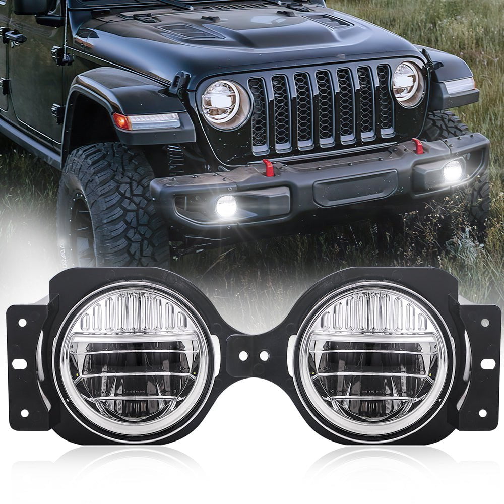 4 inch Smile LED Fog light For Jeep Wrangler JL & JT | Pair