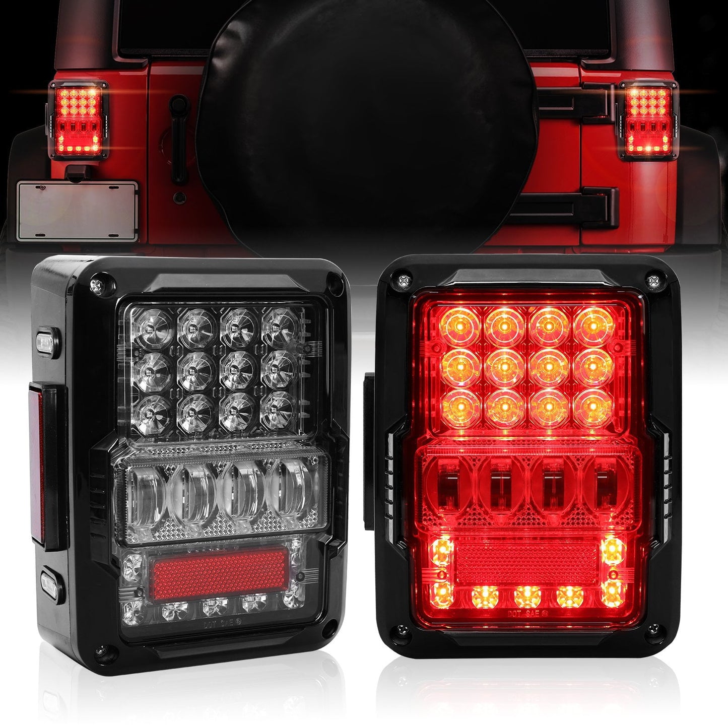 Led Tail Lights for Jeep Wrangler Jk | Pair freeshipping - loyolight