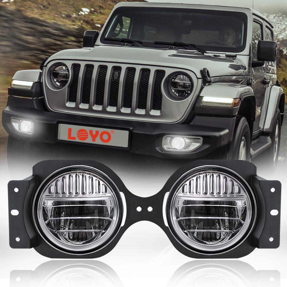 4 inch Smile LED Fog light For Jeep Wrangler JL & JT | Pair freeshipping - loyolight