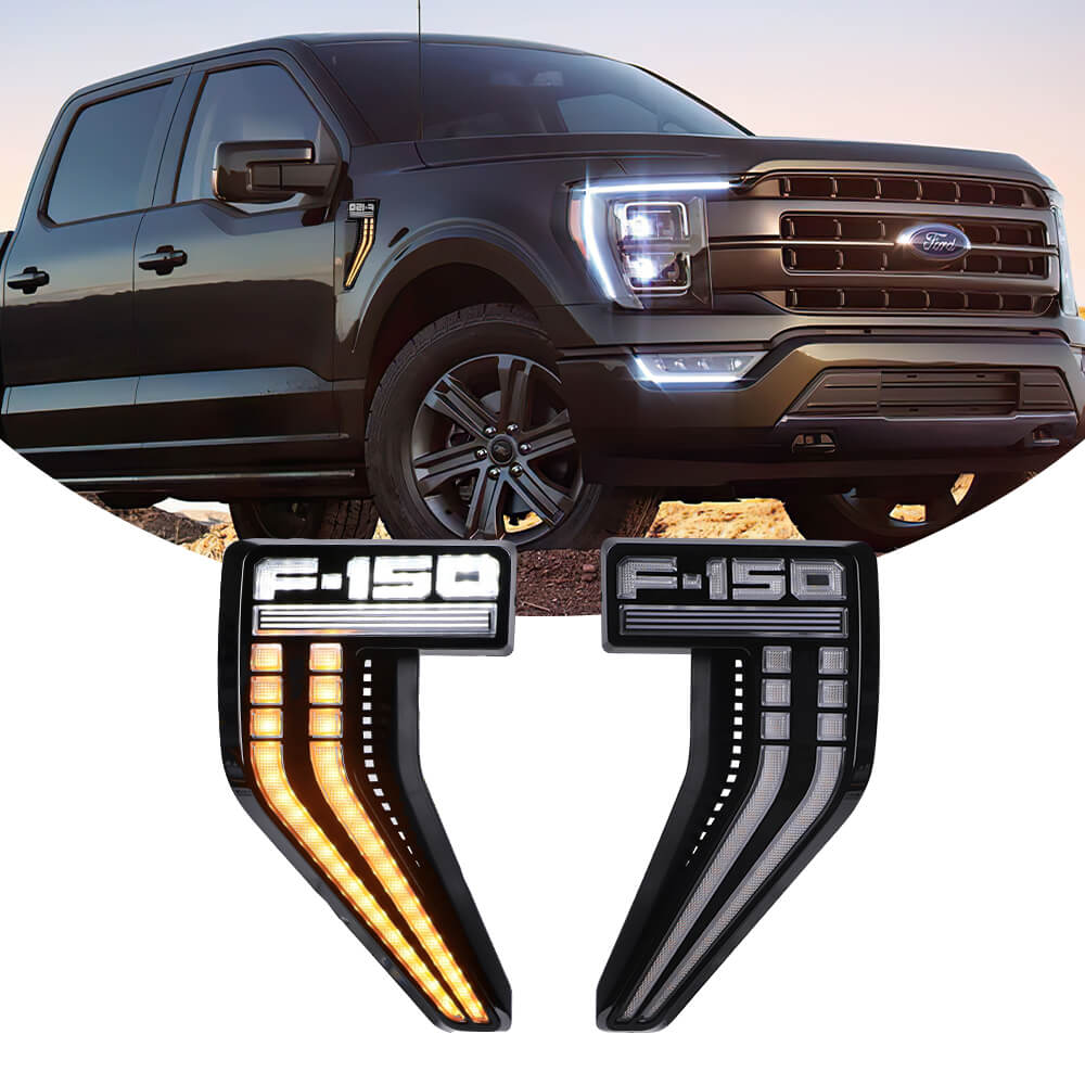 LED Front Fender Side Marker Lights fit for Ford F150 2021 Accessories