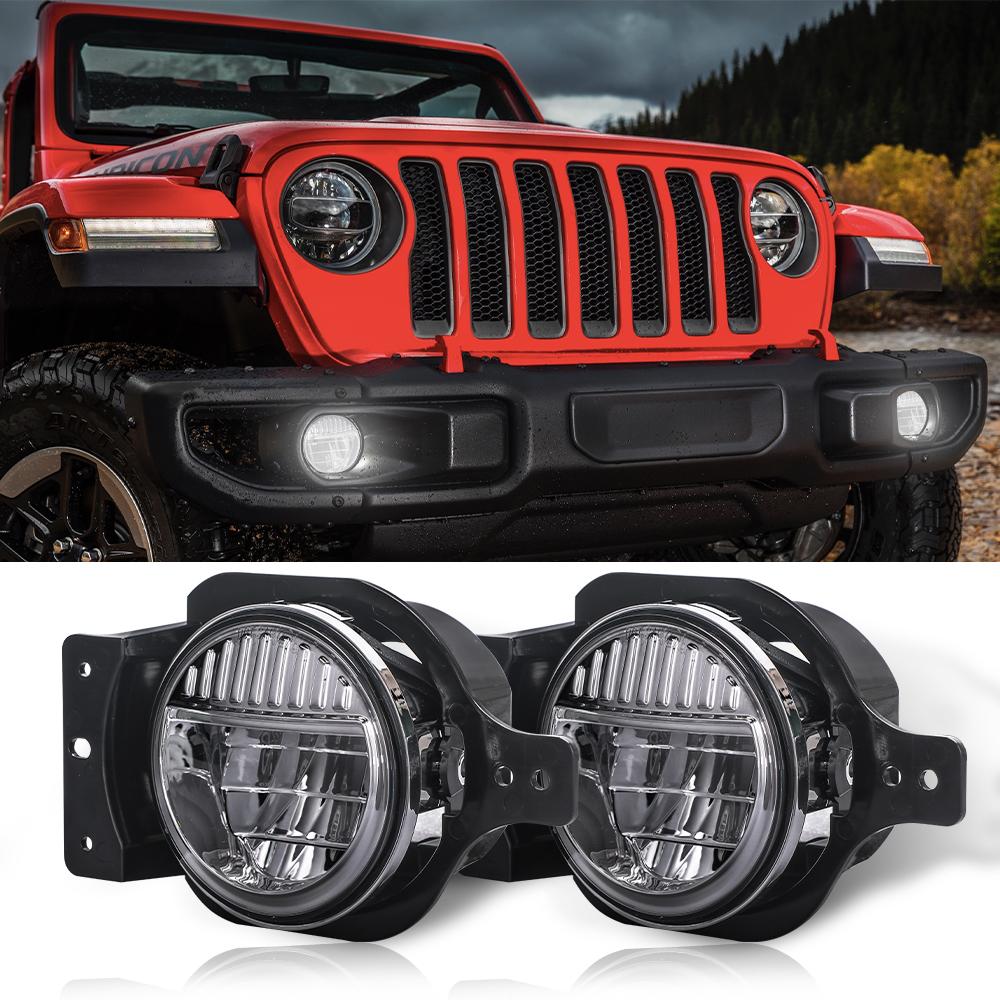 4 inch Smile LED Fog light For Jeep Wrangler JL & JT | Pair freeshipping - loyolight