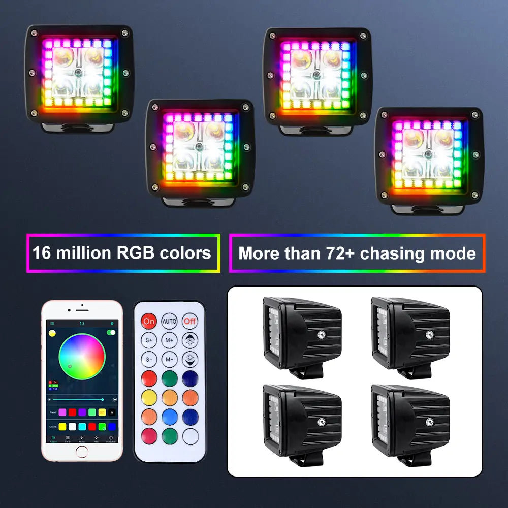 RGB Chasing RGB LED Lights Pod