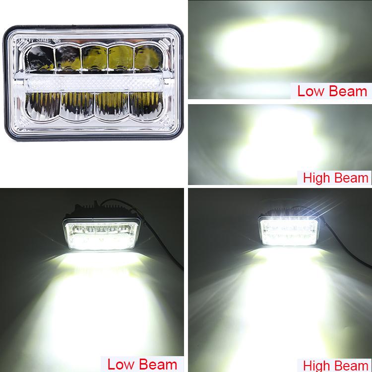 4x6'' 5 Inch Rectangular Square Headlight 45W Sealed Beam for Truck | SET - loyolight