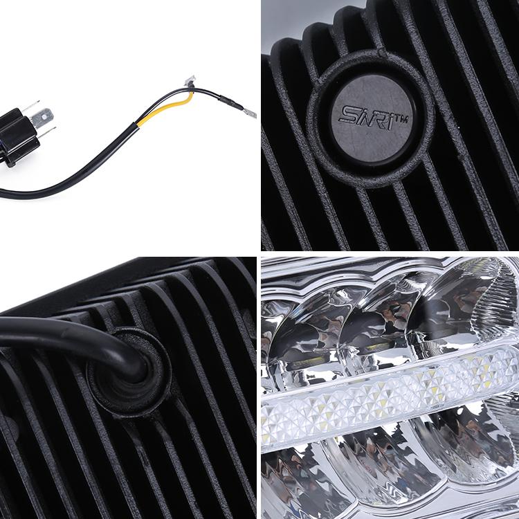 4x6'' 5 Inch Rectangular Square Headlight 45W Sealed Beam for Truck | SET - loyolight