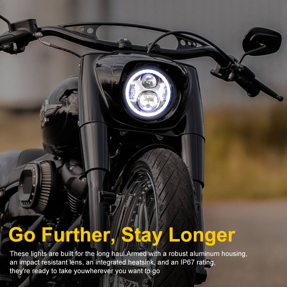 5.75'' 51W High Low Beam Spider Headlight for Harley