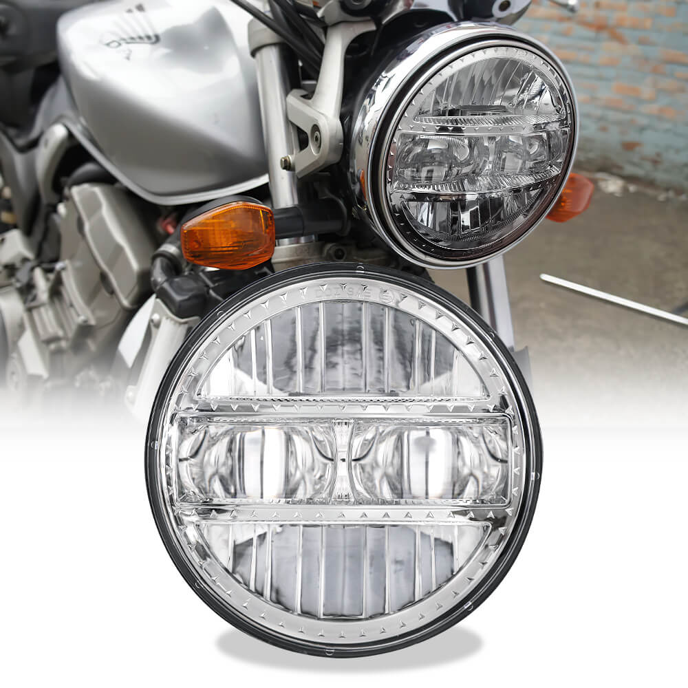 5-3/4 5.75 LED Motorcycle Round Headlight For Harley Dyna Sportster XL1200 XL883 5-3/4 5.75 LED Motorcycle Round Headlight For Harley Dyna Sportster XL1200 XL883