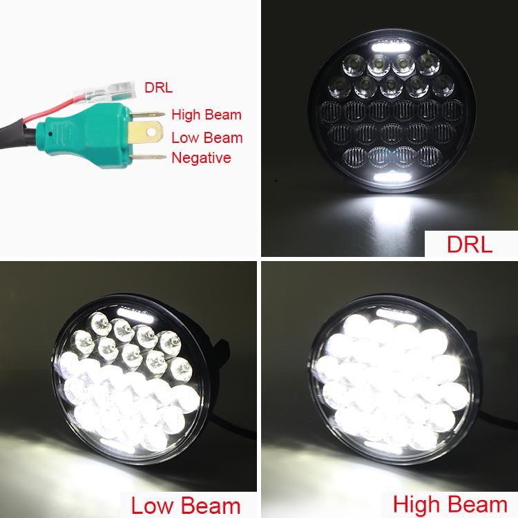 5D Headlight For Haley Davidson - loyolight5.75 inch LED headlight with DRL for Harley Davidson Dyna