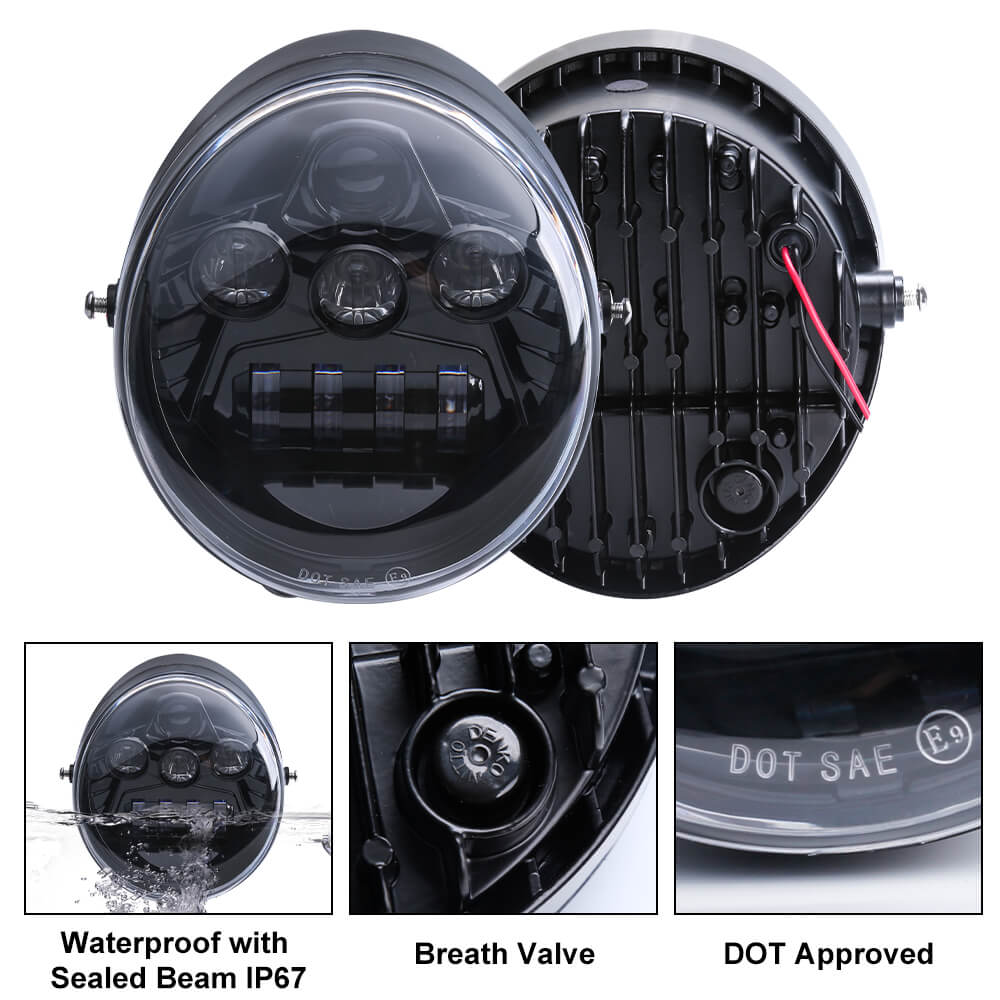 60W LED Headlight For Harley Davidson VROD VRSCA VRSC etc