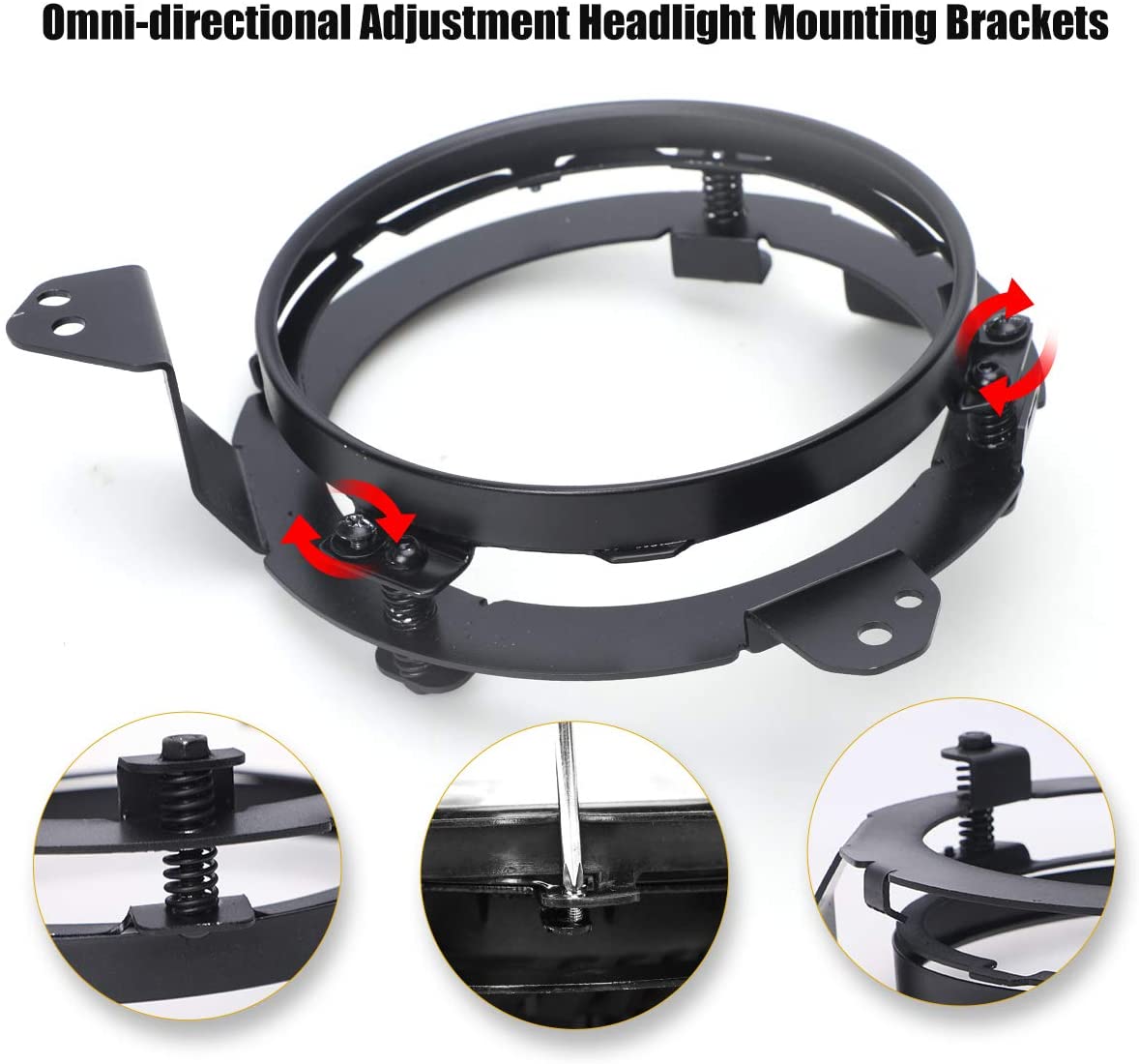 9 inch headlight Mount Brackets for JL | Set freeshipping - loyolight