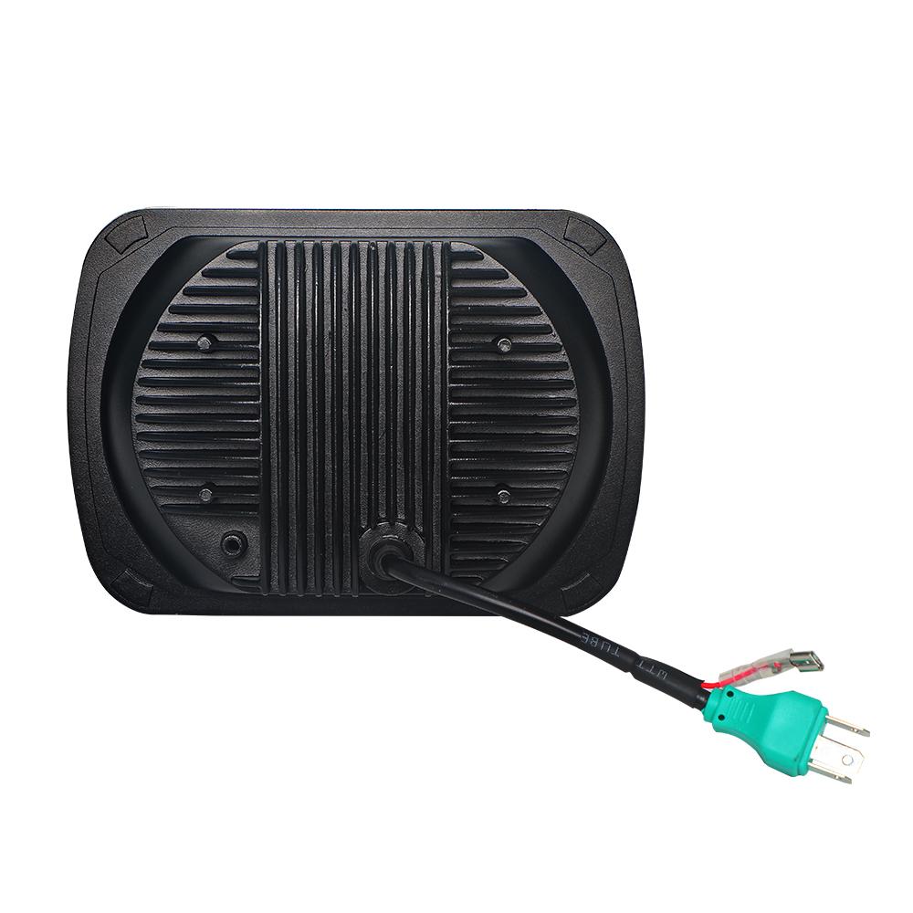 75W 5X7 High Low Beam with DRL LED Square Headlight | Pair - loyolight