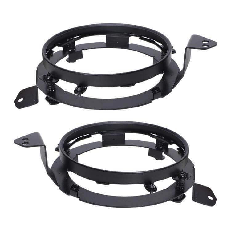 LOYO 7 inch LED Round Headlight With Halo Ring For Jeep JK JL JT | Pair