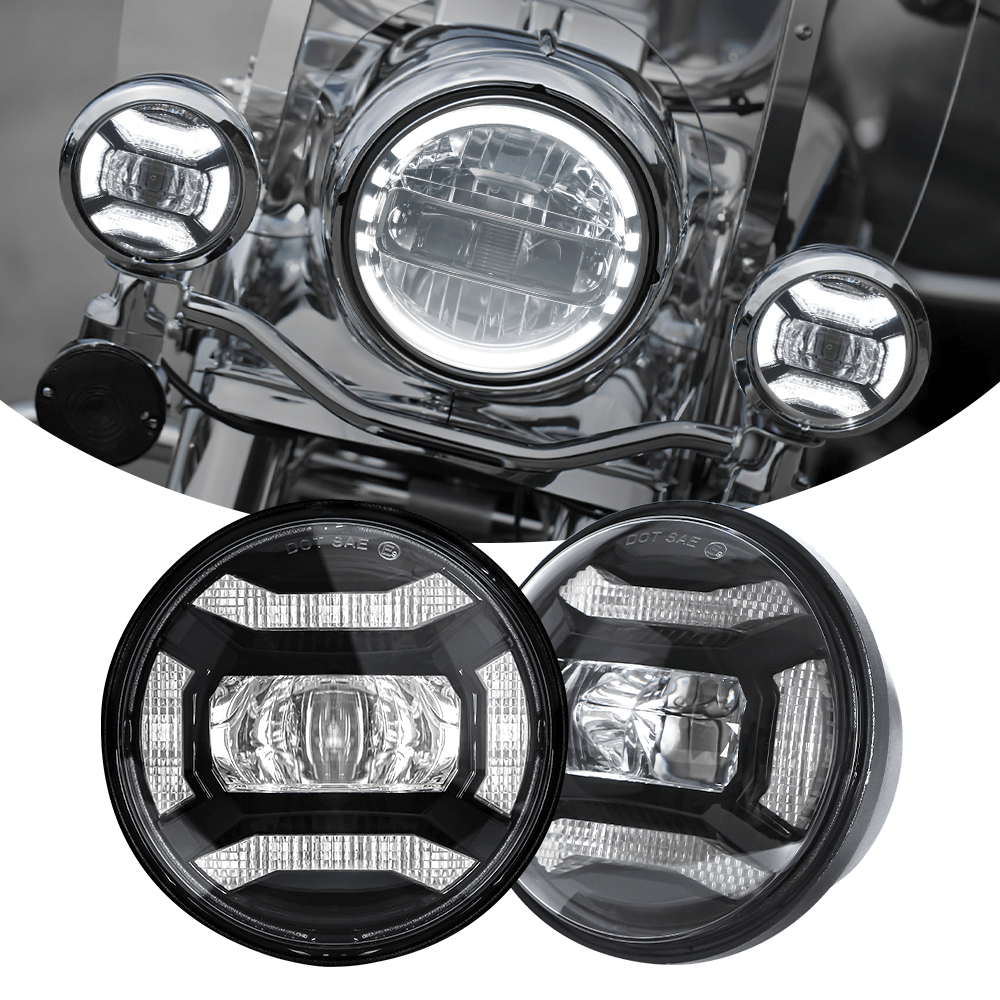 LOYO High Performance 4.5' 30W LED Passing Lamps Fog Lights for Motorcycle