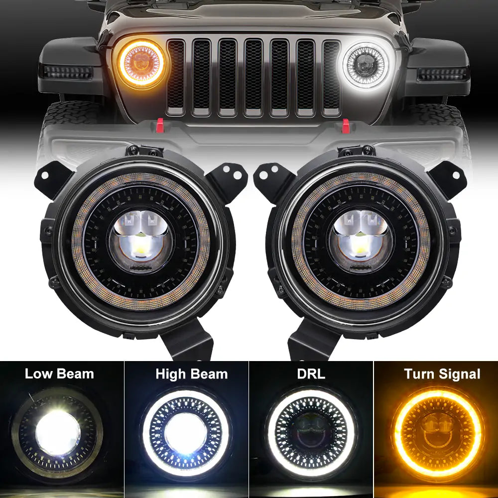 Jeep Wrangler Headlights for JK JL and Glaidator JT